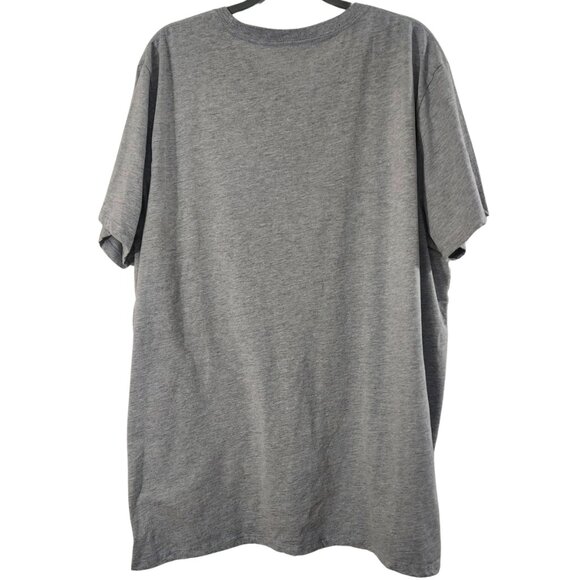 Disney Patriotic Mickey  Mouse Smile Pose Heather Gray Men's Size 2XL - Picture 4 of 7